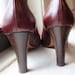 Vintage Shoes, Burgundy Pumps, Julianelli Designer Shoes, Size 10, Stunning