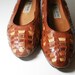RESERVED Woven Leather Kitten Heels Sz 7.5 RESERVED