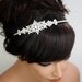 Rhinestone Pearl Wedding Headband, Swarovski Crystal Head Piece, Bridal Headband, Wedding Hair Accessories, FRANCES TWIST
