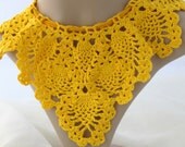 Crocheted Pineapple Collar Necklace
