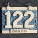 Ceramic House Sign Number Plaque for Lamp Post / Wall Mount