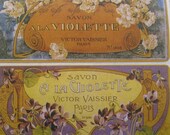 8 Vintage Design French Cosmetic Label Advertisement Stickers