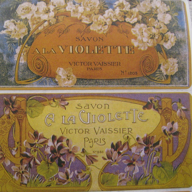 Private Listing for Amy 16 Vintage Design French Cosmetic Label Advertisement Stickers