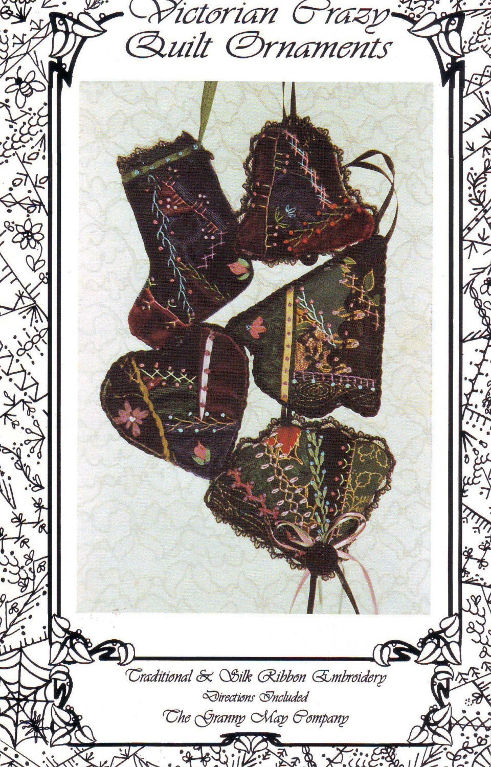 Items similar to Victorian Crazy Quilt Ornaments pattern on Etsy