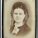 Original Antique CDv 1860s to 1880s JOSIE nice lace head scarf