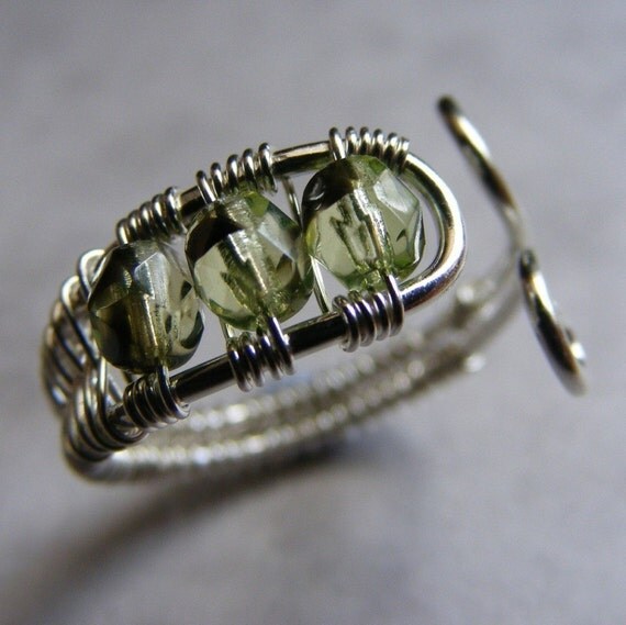 TUTORIAL - Beaded wire wrapped toe ring - Digital Download