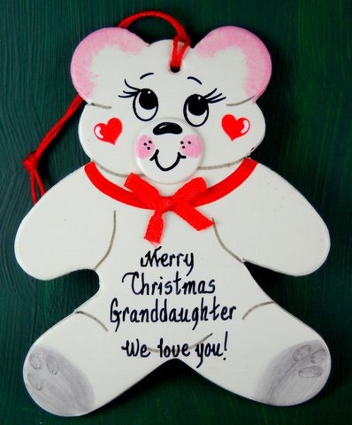 Personalized Bear ornament
