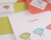 Little CHICKS - Printable and EDITABLE Note Cards, Address Labels, Gift Tags - pdf templates - YOU Change the Text