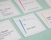 Printable - EDITABLE - Needle or Sewing - Labels, Business Cards, Hang Tags, Gift Tags, Price, Address Labels - You CHANGE the TEXT