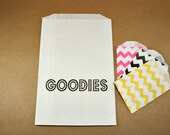 GOODIES bigger Bitty Bags - set of 20 - food safe - favors, treats, packaging