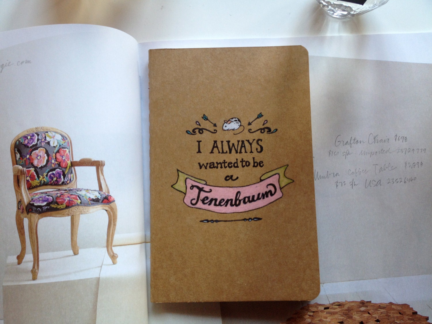 Royal Tenenbaums Moleskine Pocket Notebook