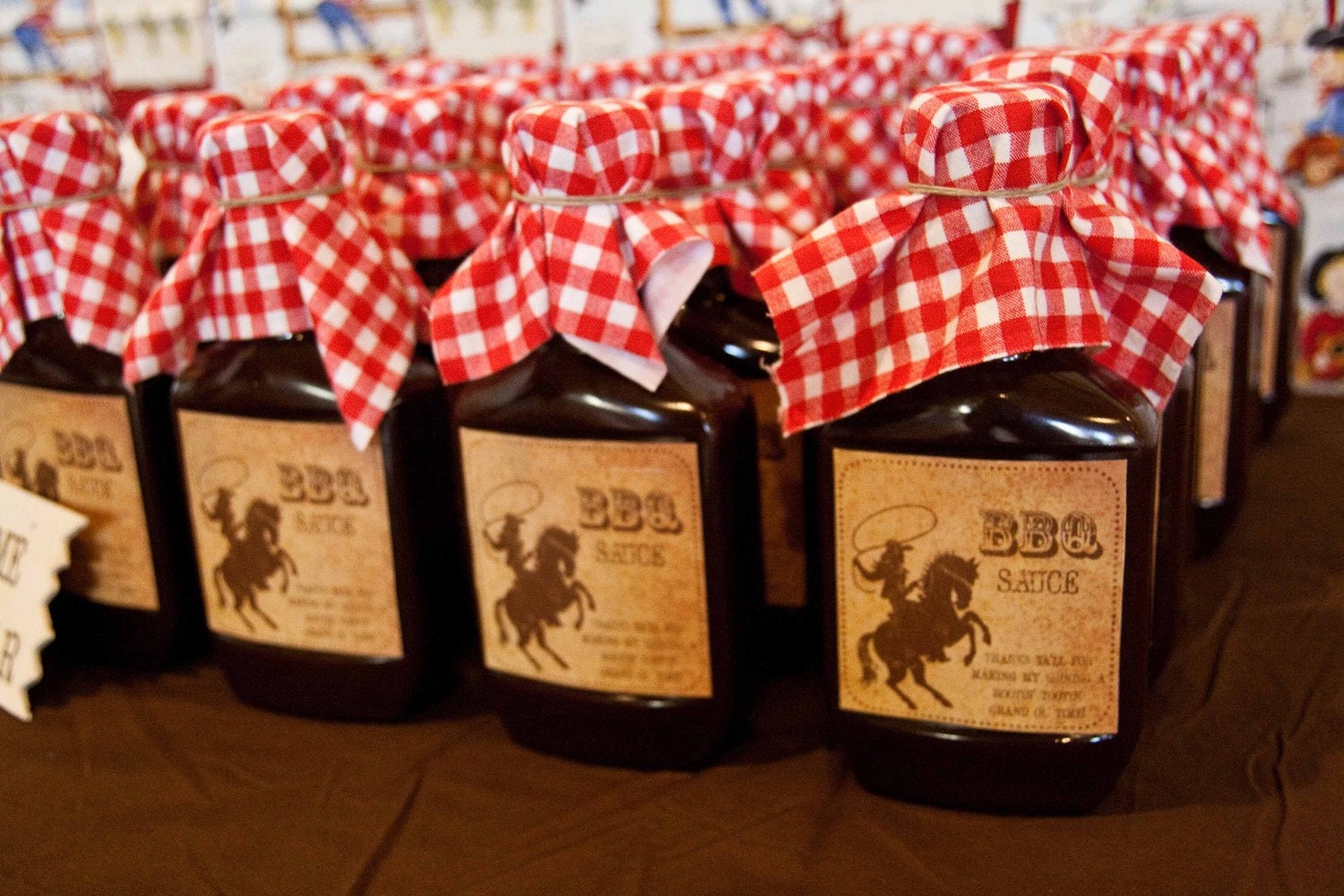 Vintage Inspired  Cowboy Favor Labels: Old West Cowboy Favor Stickers Set of 12 by Belleza e Luce