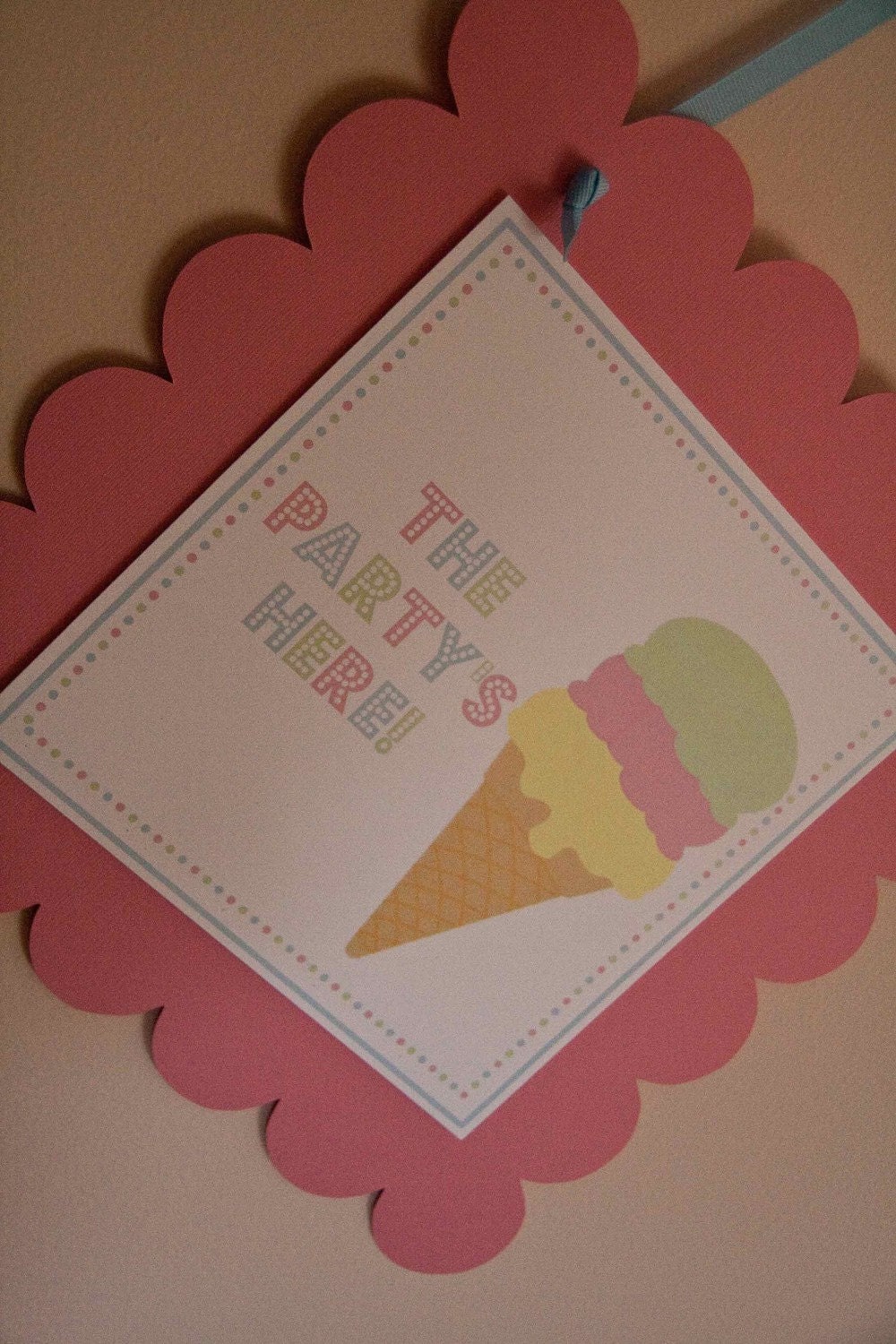 Ice Cream Party Door Sign Birthday Party Summer Party Decor by Belleza e Luce Il_170x135