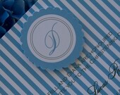 Blue Party Invitation Christening Invitation Wedding Invitation Cotton Candy Stripe Party Invitation Set of 10 Il_170x135