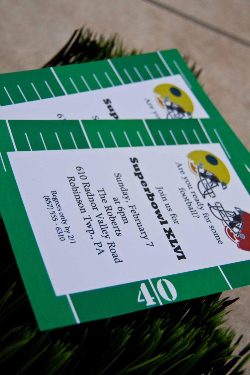 Ready for some Football Superbowl Invitations set of 10