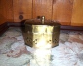 Octagonal Small Brass Cricket Keeper Box