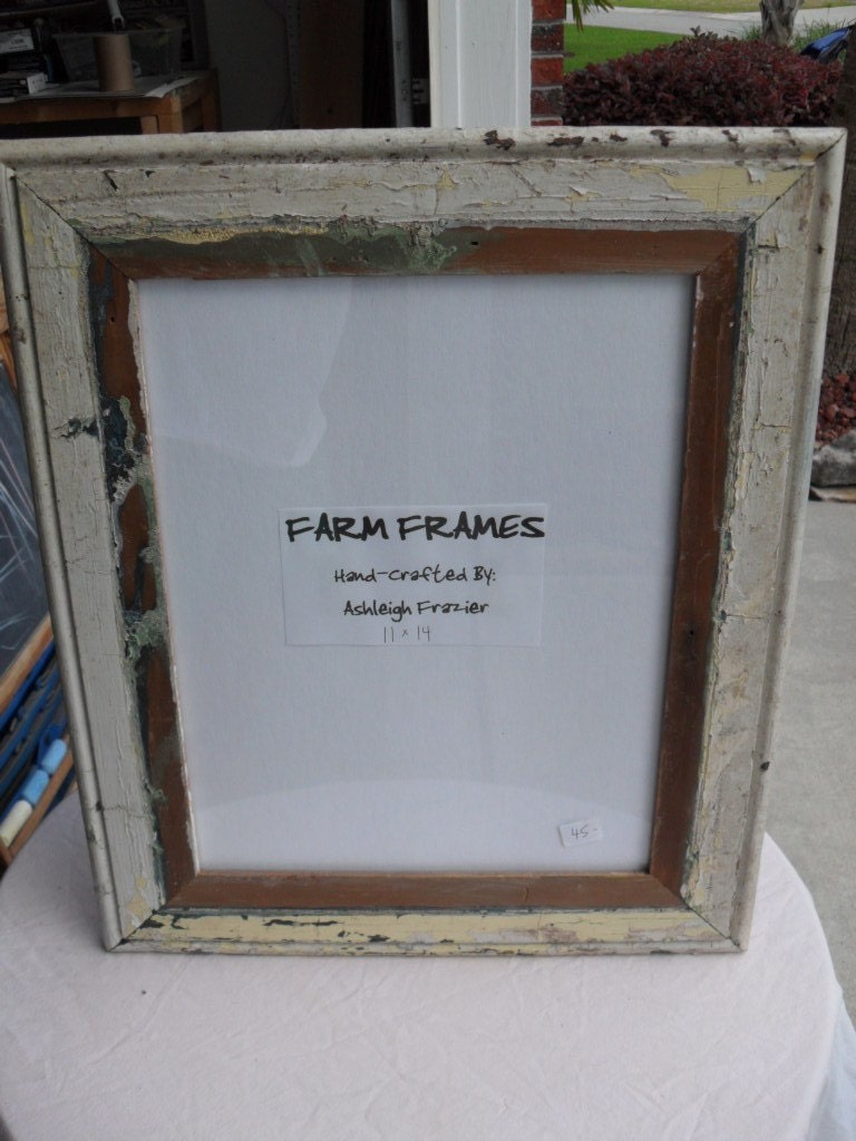 11 x 14 WHITE old vintage wood picture frame by farmframes on Etsy
