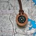 Compass and natural oak tree branch. Perfect for hikers, hunters, campers, boy scout, girl scouts etc. Handcrafted....67