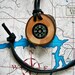 Compass and natural Spalted pecan tree branch. Perfect for hikers, campers, boy scout, girl scouts etc. Handcrafted.....58