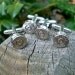 Bullet Shell Cufflinks, Wedding Special 2 matching pairs silver Federal .45 Auto, One for the Groom one for the Best Man