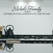 Family Name with Founded on Faith...Joined by Love...Kept by God - Vinyl Wall Decal
