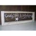 Sandy toes and salty kisses shabby beach white and cream vintage window wall decor
