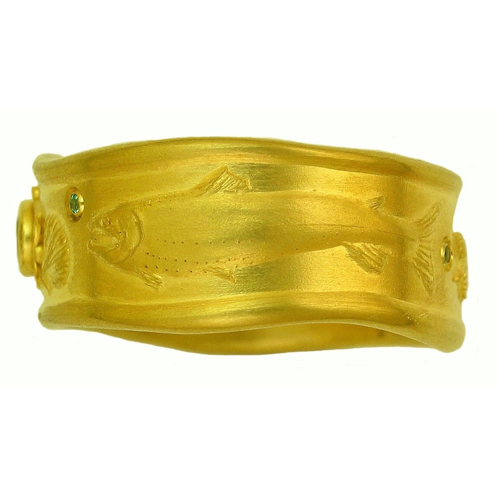 22k gold Undersea Ring MADE TO ORDER using 100 percent recycled gold