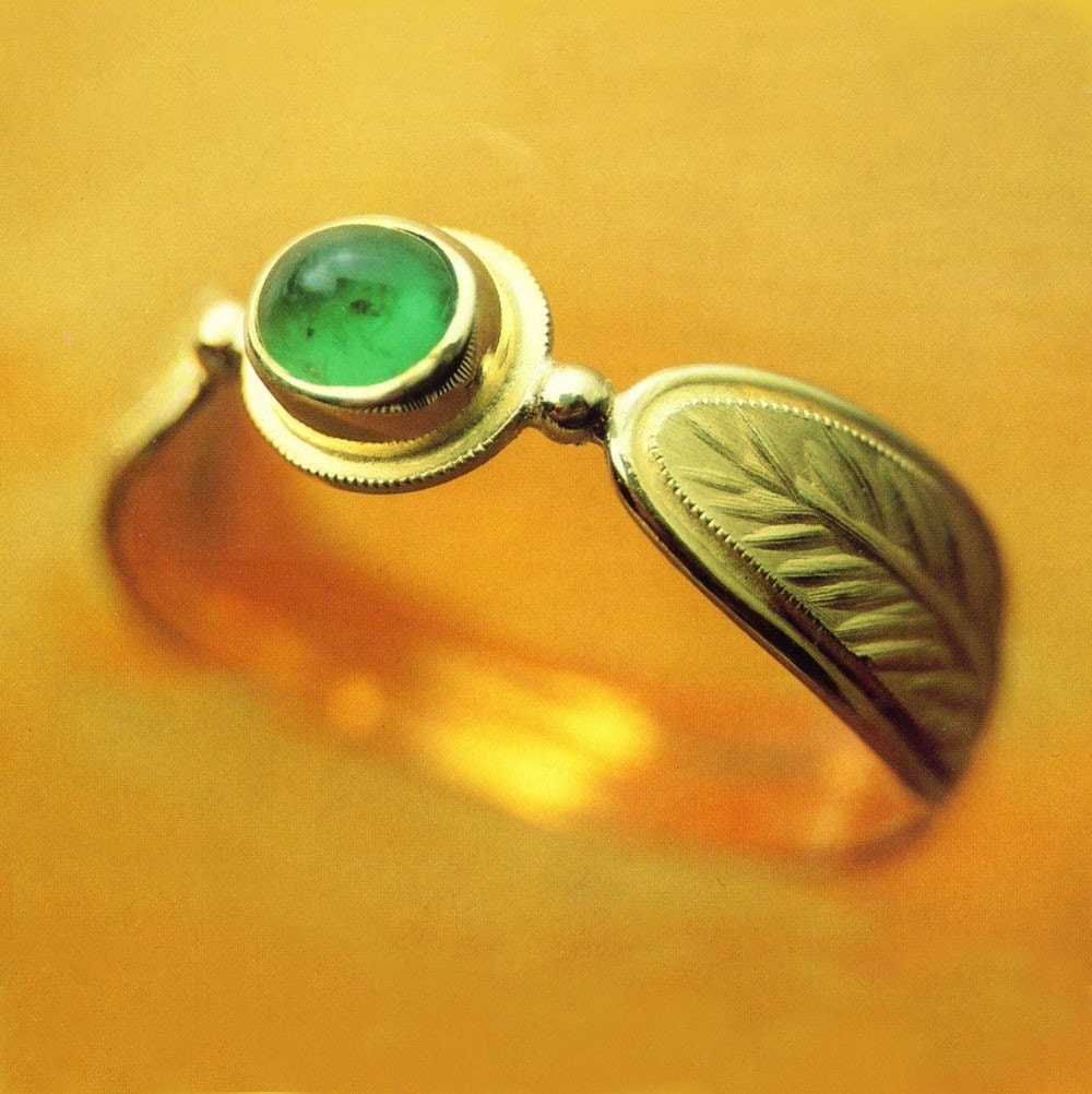 18k gold Palmate Ring MADE TO ORDER using 100 Percent Recycled Gold