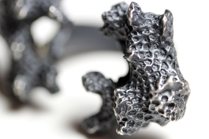 of his bones are coral made. twin coral ring.