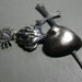 8 of swords. sterling tarot necklace.