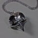 the underworld. part ii. sterling baby owl skull necklace.