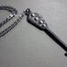 the wounding. ornate arrow necklace. sterling silver.