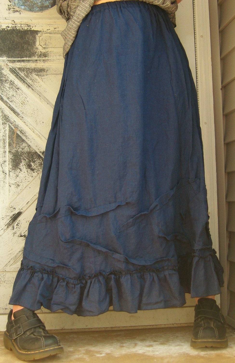 Long Ruffle Skirt