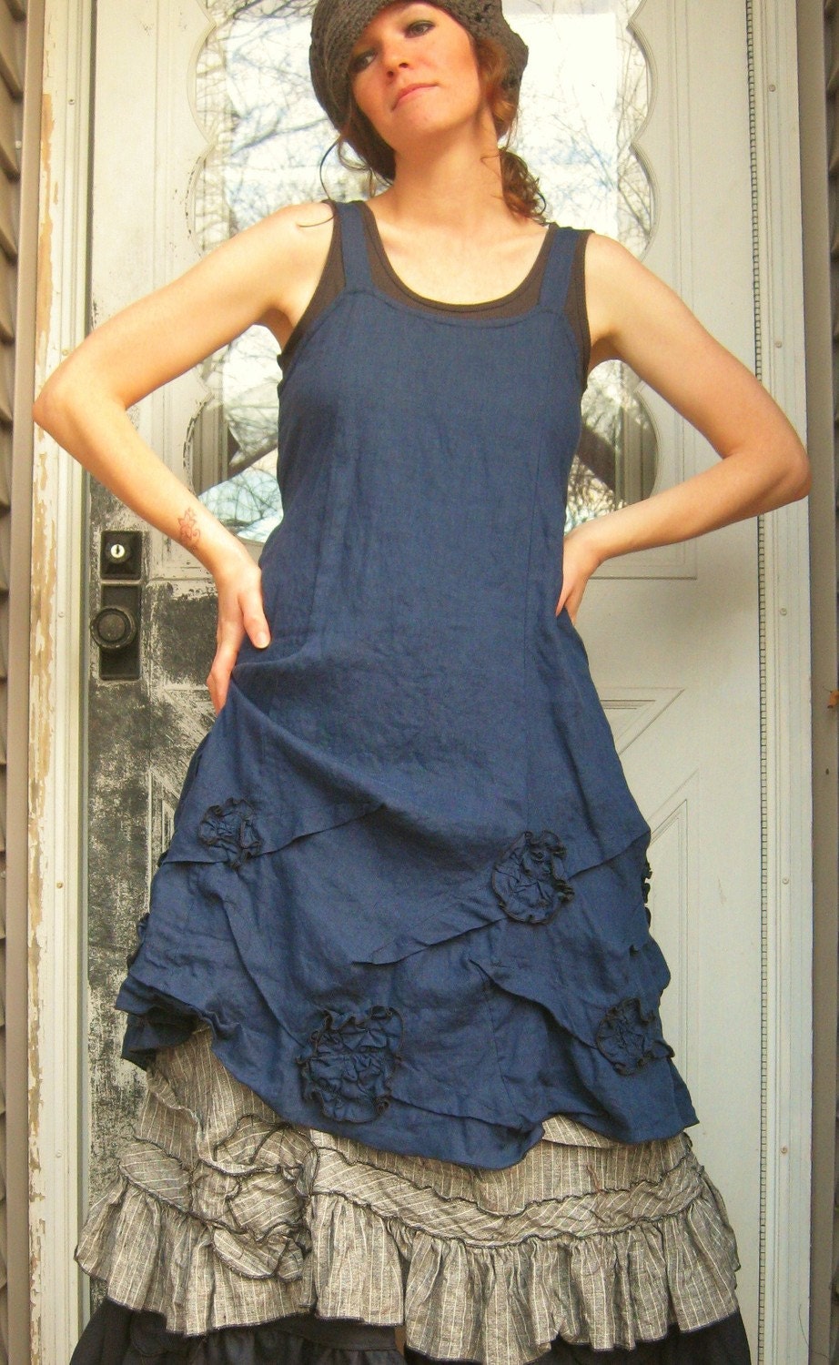 Scrunches And Flower Dress