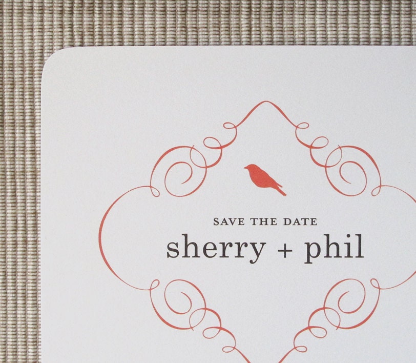 Photo Save-the-Date Card Sample - Engagement Photo Save-the-Date Card
