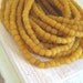 small dirty dark yellow 2 glass Beads Modern Indo-pacific - 3 to 5 mm - 22 inches strand - 2bgl29