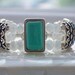 Cuff Bracelet with Turquoise and Opalescent Crystals