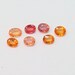 6x5mm Orange Sapphire Ovals, 7 pieces, 5.09 carats, D752