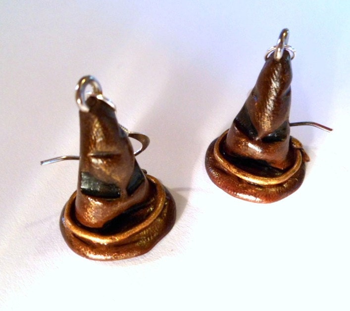 3D Sorting Hat earrings, Harry Potter inspired