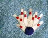 Its a Strike bowling embroidered  towel