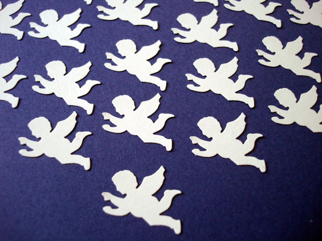 25 little cardstock angels
