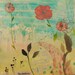 On The Rose Colored Path a floral landscape design print
