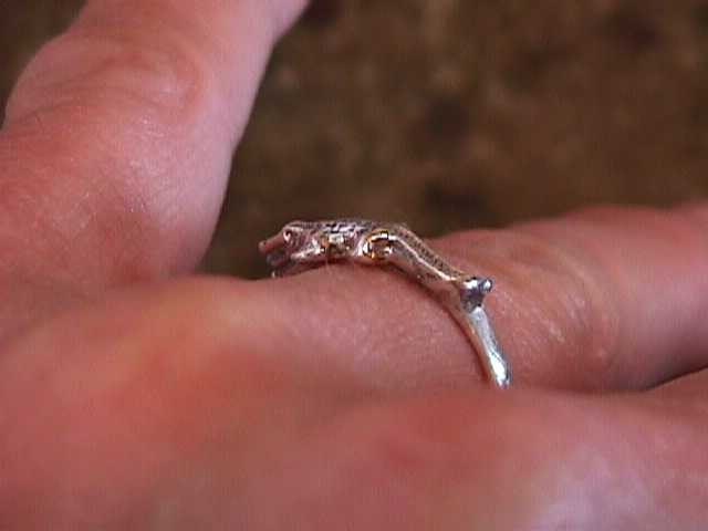 Petite Alligator Ring Sterling silver 925 Florida Gators Swamp Gator free shipping