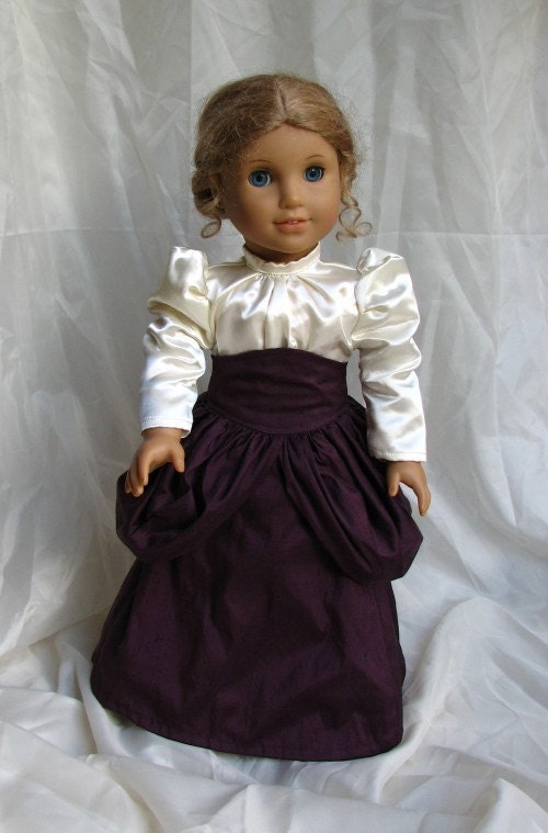 Victorian Walking Ensemble 18in Doll Dress e-pattern download pdf