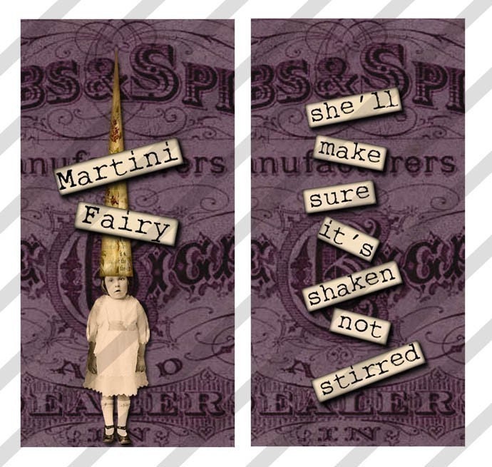 Digital Collage Sheet Domino Treasure Fairies 2 SHEETS of 1X2 Images (Sheet no.FS110A&B) Instant Download