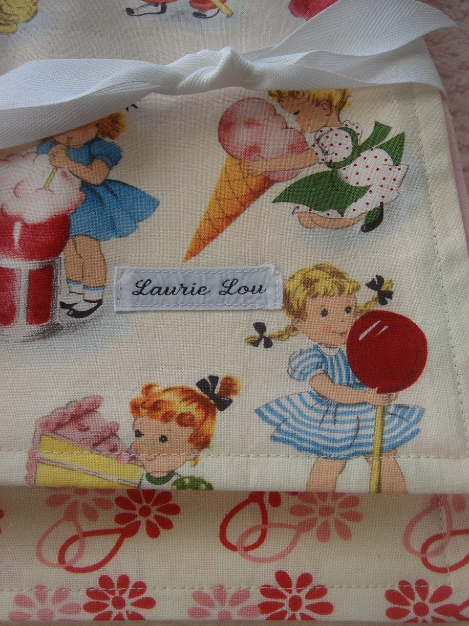 SALE Retro Sweet Treats Burp Cloth Set