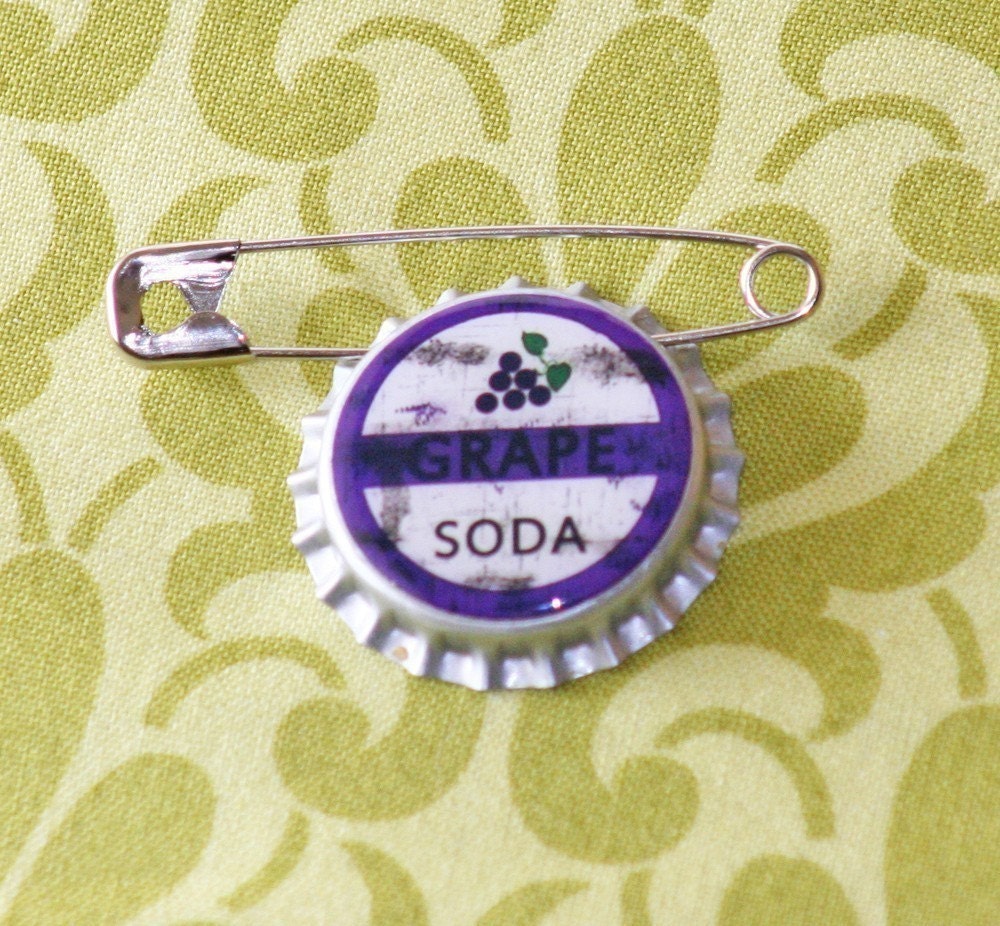 Dirty Grape Soda bottlecap pin INSPIRED by Disney UP