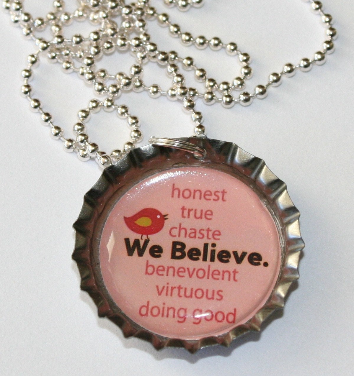 LDS 2011 YW mutual theme bottlecap pendants