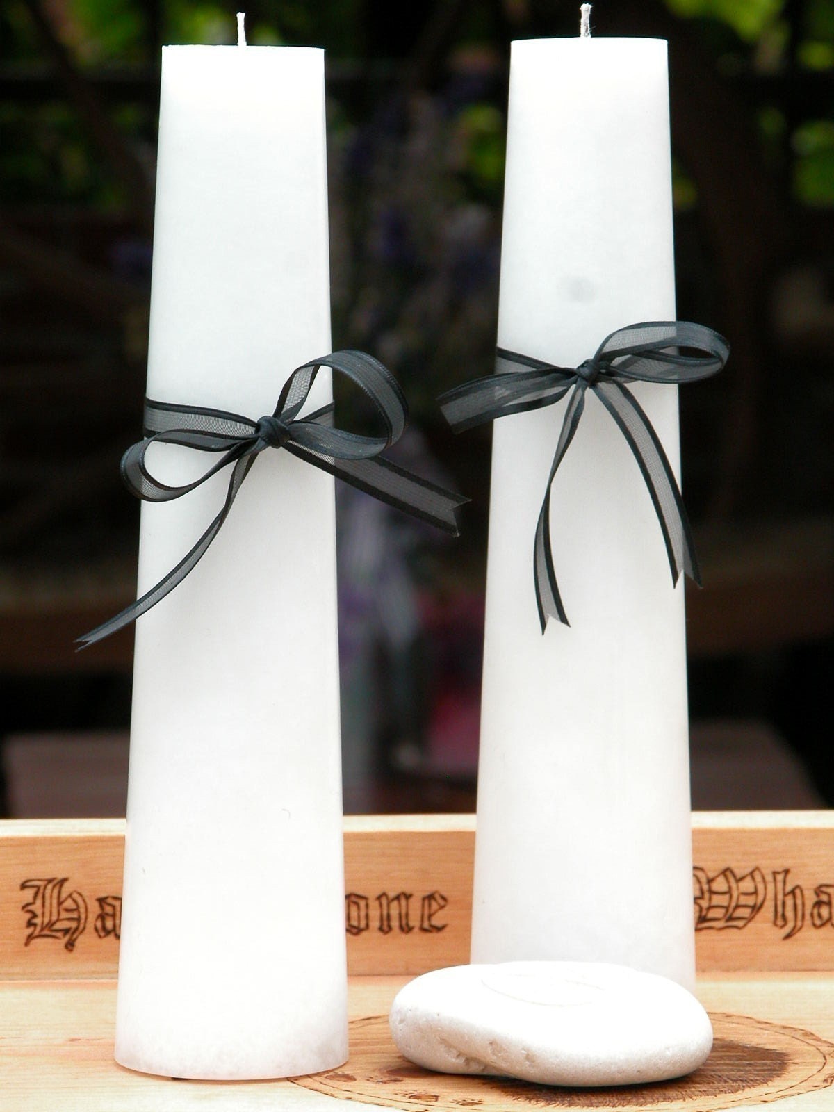 White Magick Altar Pillar Candles Set of 2 . Spiritual Enlightenment, Pagan, Wiccan, Witchcraft, Witch, Metaphysical, New Age, Gothic