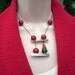 Christmas Tree Necklace Handmade